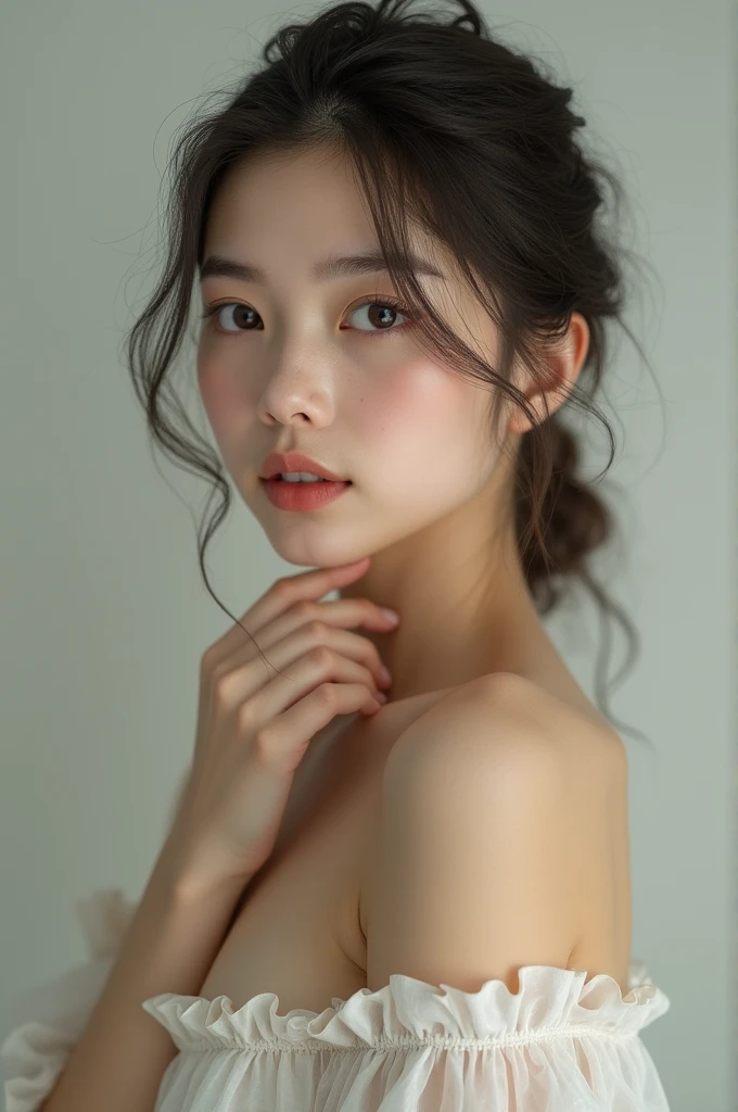 Create a girl photo without dress 
