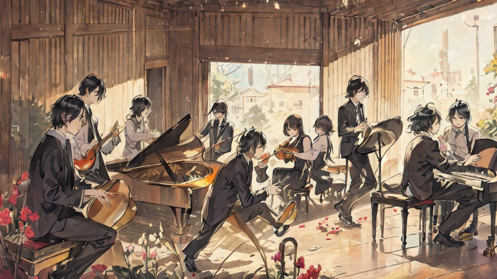 jazz、noon、piano、live house、lunch time