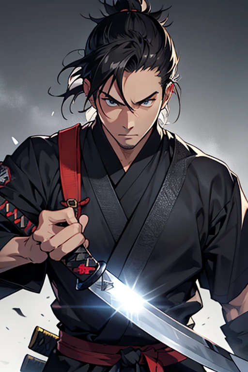 score up_9,score up_8,score up_7,source_anime,masterpiece,best quality,super detailed,samurai,male,old,cool,sharp eyes,katana