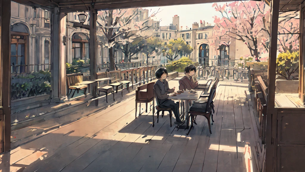 noon、Grand piano、Cafe、Bright spot、lunch