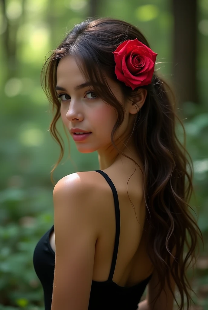 I want a beautiful girl with a rose on her ear and she is in the forest sex hot full photos  little 