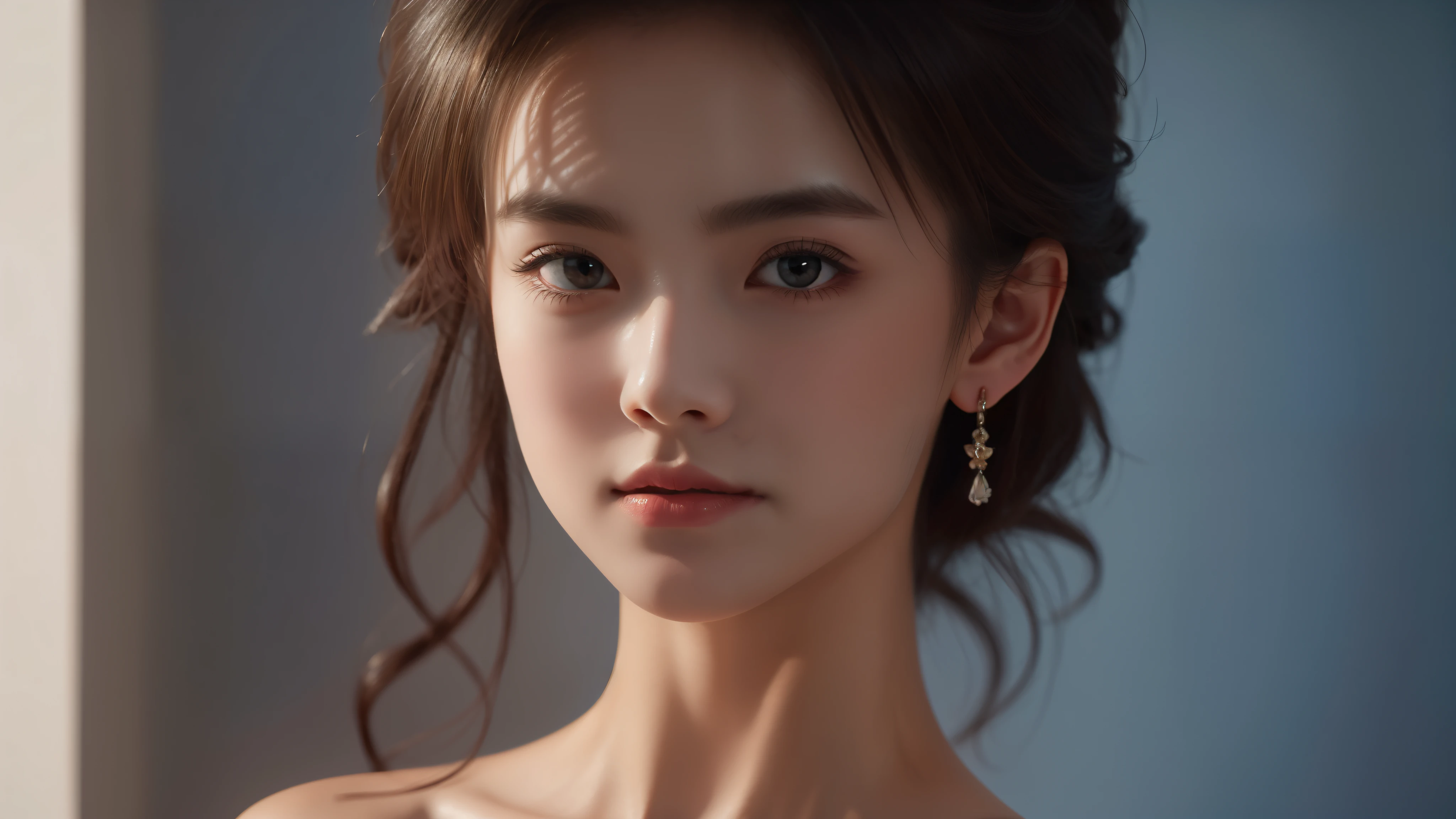 (masterpiece, best quality:1.2), The portrait artwork of a beautiful girl with the theme of light and darkness, ultra-sharp CG at 16k resolution, a masterpiece, Excellent image quality, Very delicate), (Great light and shadow, Exquisite and beautiful), Really smooth skin, Bright face, Displaying near-perfect 18k quality, versatile, lovely.