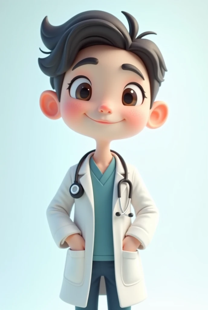 make a professions characters with transparent image , like a doctor , cutee and beautiful and handsome character , white-skin character