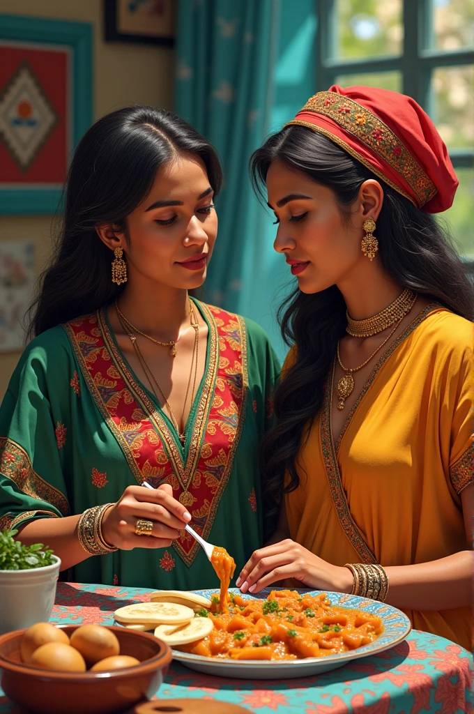 House and in the interculturality of food and dress among Tanzania Pakistan India and Brazilian community living together