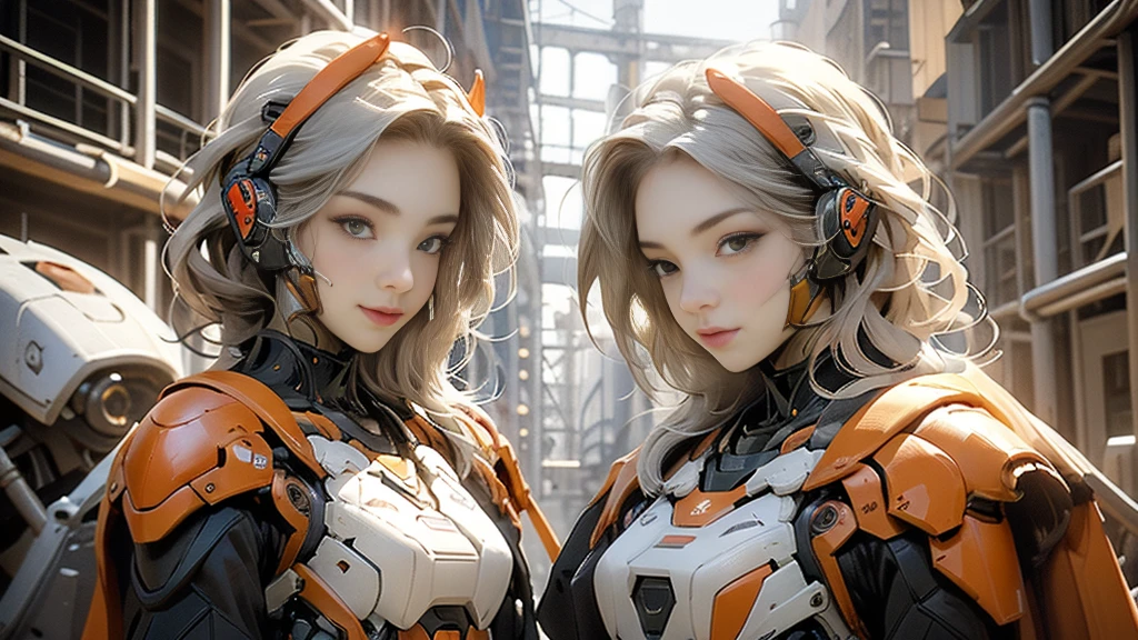 (masterpiece), (best quality), high resolution, 4K, girl, perfectbody, exoskeleton, mecha armor, mechagirl001, anchemixmecha, super detailed armor, red armor, head gear