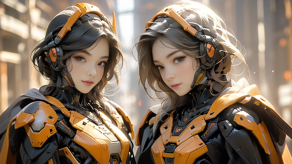 (masterpiece), (best quality), high resolution, 4K, girl, perfectbody, exoskeleton, mecha armor, mechagirl001, anchemixmecha, super detailed armor, red armor, head gear
