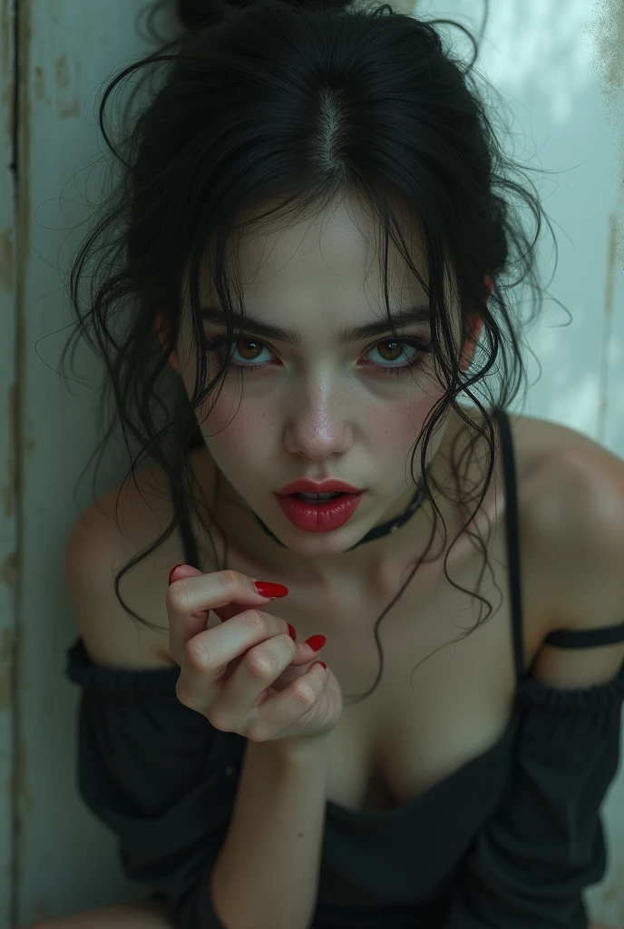 Beutiful Girl spit on me
