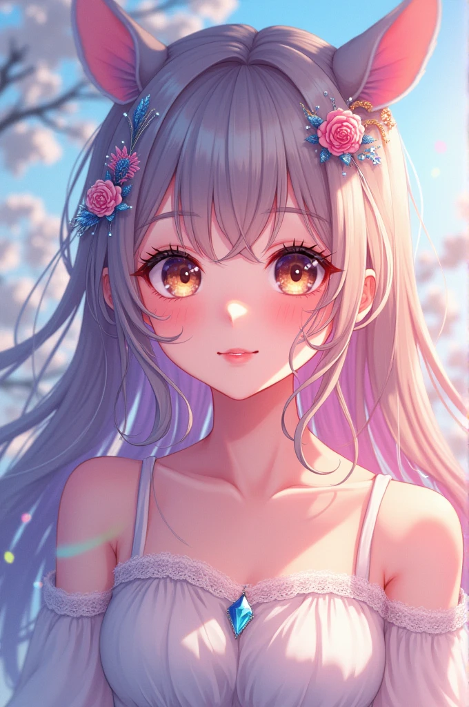 A pretty anime girl