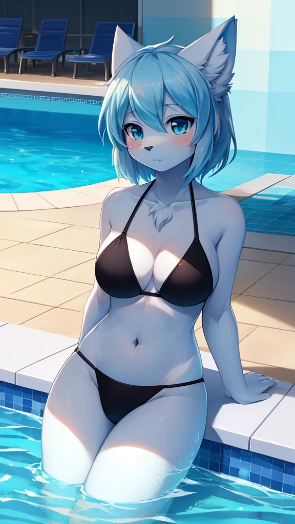 Glacier,furry,you are cute,Chest 82,Waist 56,Thigh 83,very good,Good resolution,go to swimming pool,Black bikini.,Good light and shadow details,shade,sexy body,sexual face