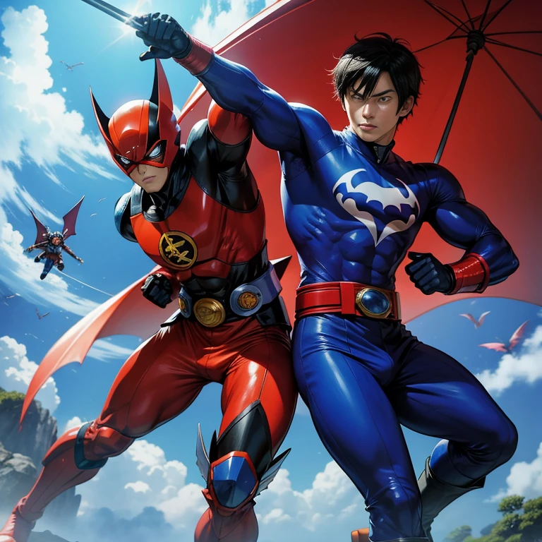 Japan Tokusatsu Hero、Zubat vs Dacca Combatants。