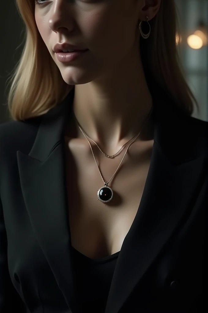 A necklace with hidden camera