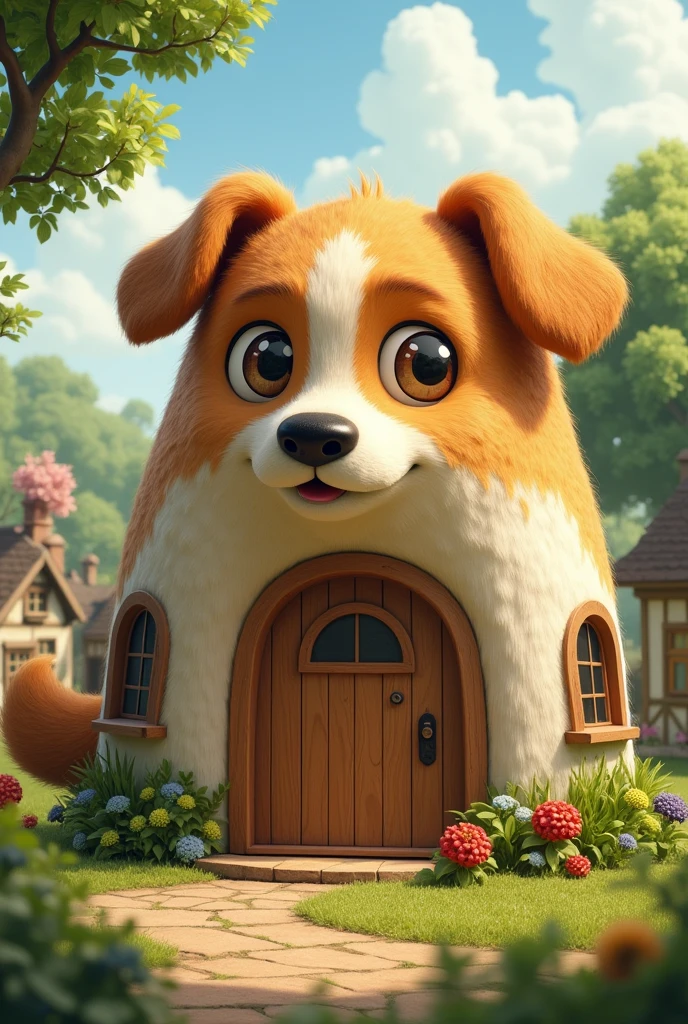 Dog shaped house