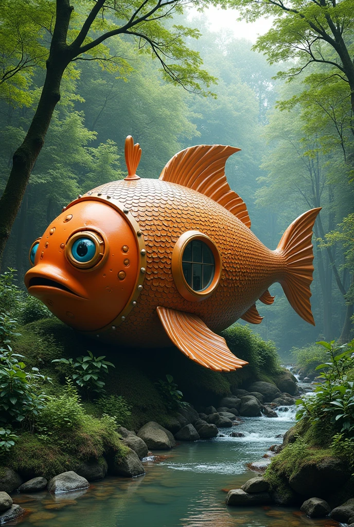 Fish shaped house