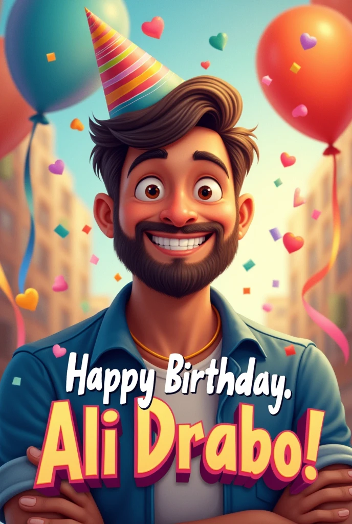 Je veux une image pour annoncer que demain est mon anniversaire.
Mon nom est Ali Drabo. Je suis un homme. Je veux que l'inscription> soit sur l'image . 