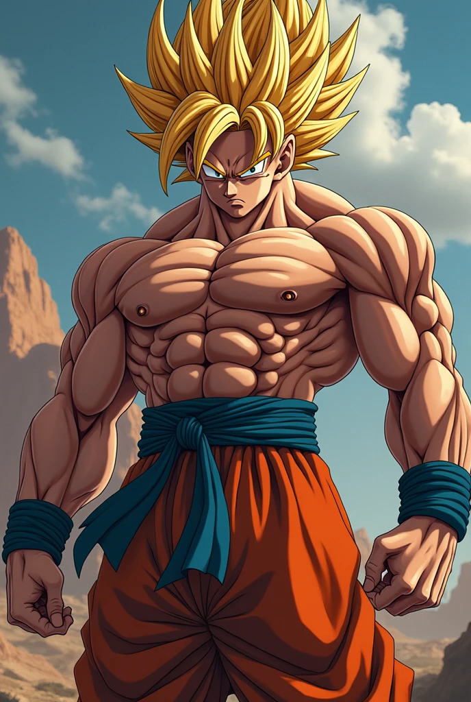 Super detailed wallpaper,Ultra-realistic,Photorealistic,7K,Best Features,(((broly,Dragon Ball,Huge muscles,Huge erect penis)))