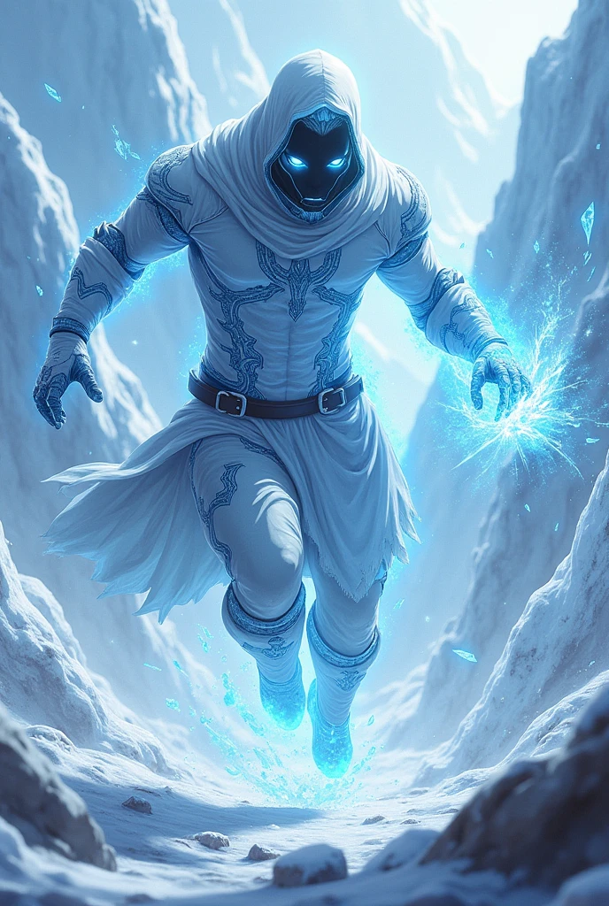 Create an ice fighter anime