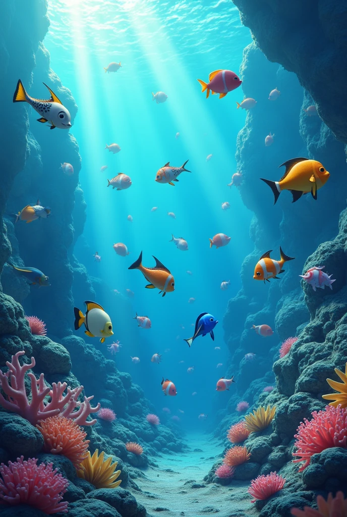 So dive into the ocean blue,
Where the fishy friends await you,
Swim with them and you will see,
The ocean’s full of mystery!