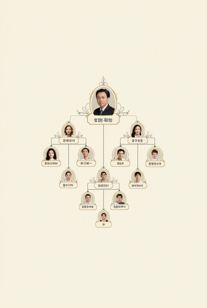 We need a family tree with Dong Hwan Jung at the top. This man married two women: one named **?** and the other named Carla da Silva. The child of **?** is Jung Hoseok, and the child of Carla da Silva is Taehyung. In the next line, Carla da Silva marries a man named Kim Jung Woo. From Kim Jung Woo, the tree should branch out to show that he has two children.