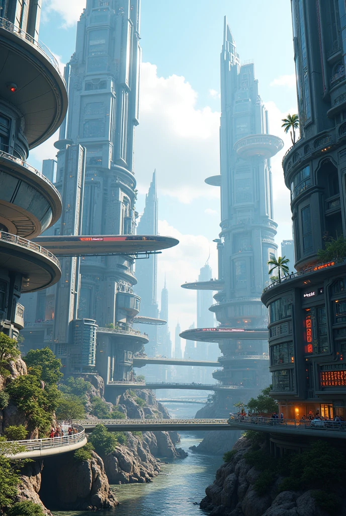 Create a futuristic city