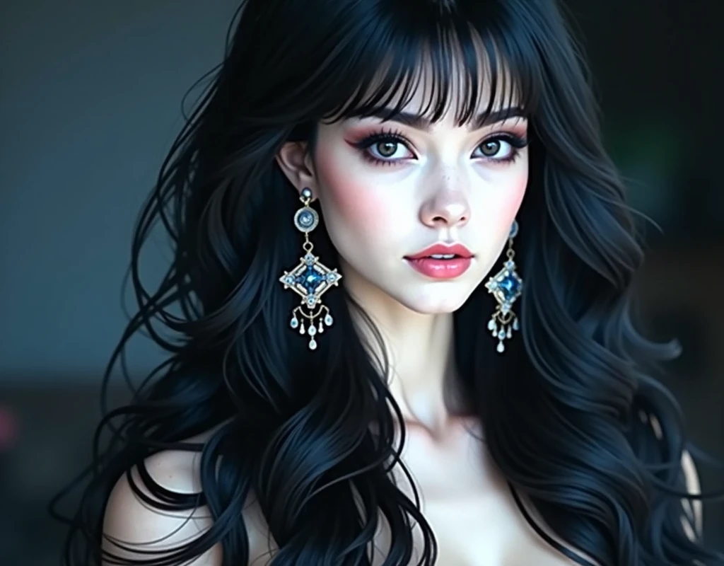 A nude female figure, extremely detailed, masterpiece-quality, photorealistic, 8K resolution, highly detailed anatomy, intricate skin texture, high-quality lighting, elegant pose, soft and sensual, cinematic framing, dramatic atmosphere, warm color palette