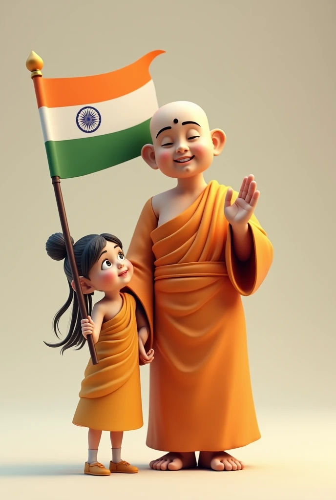 Gotam buddha 🙌 ji open इंडियन fleg 3d with
1 cute गर्ल