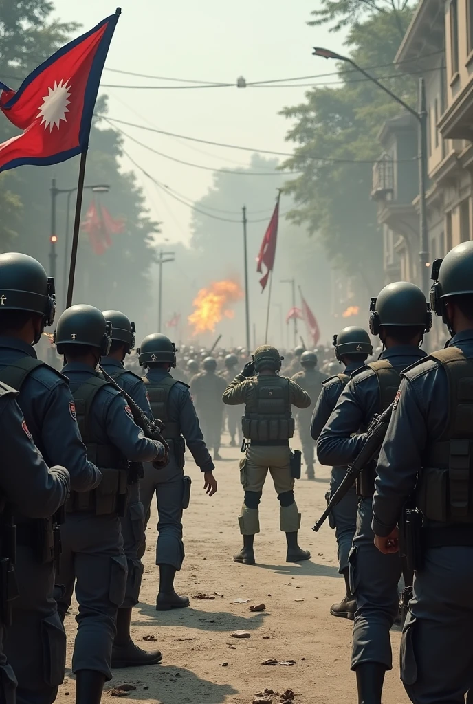Make Nepali police and Nepali army fight 