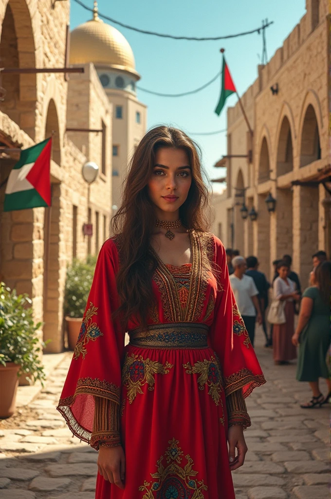 Make a TikTok size photo with a Palestinian theme