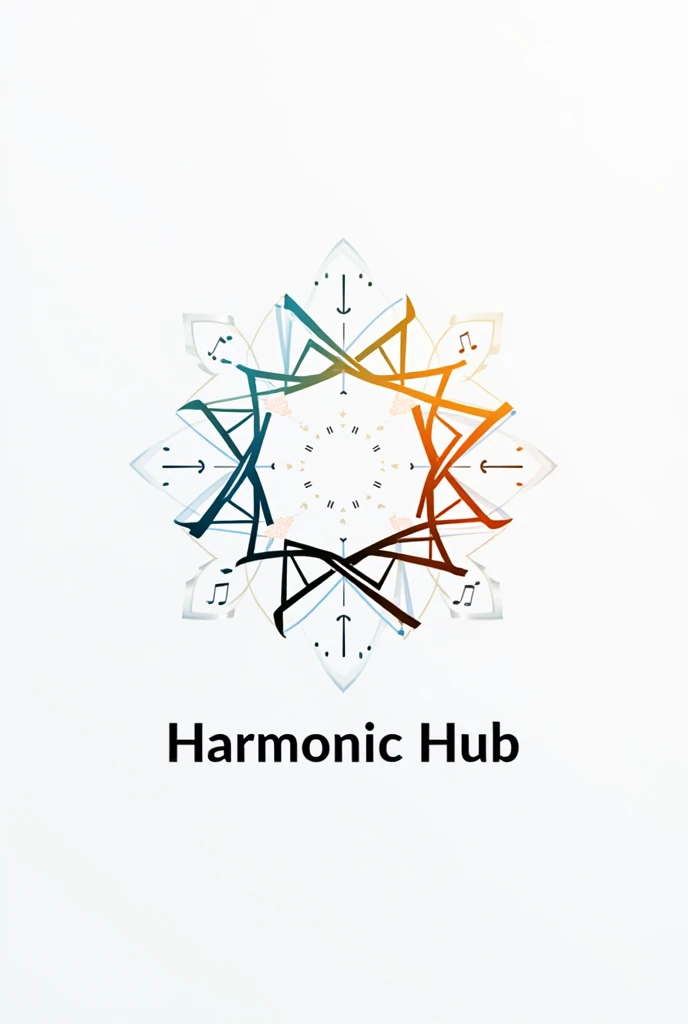 genrate a unique logo which name is harmonic hub