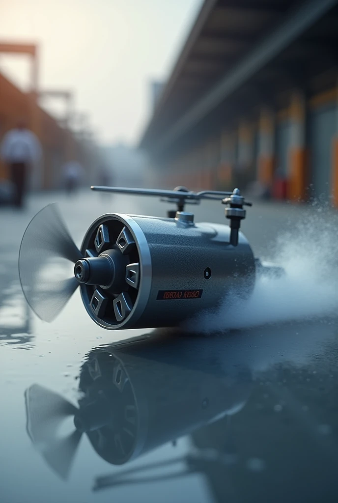 Brushless motor rotating with propoller