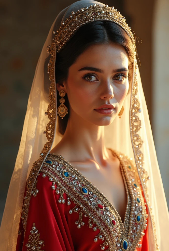 Pretty Arab woman, in wedding 