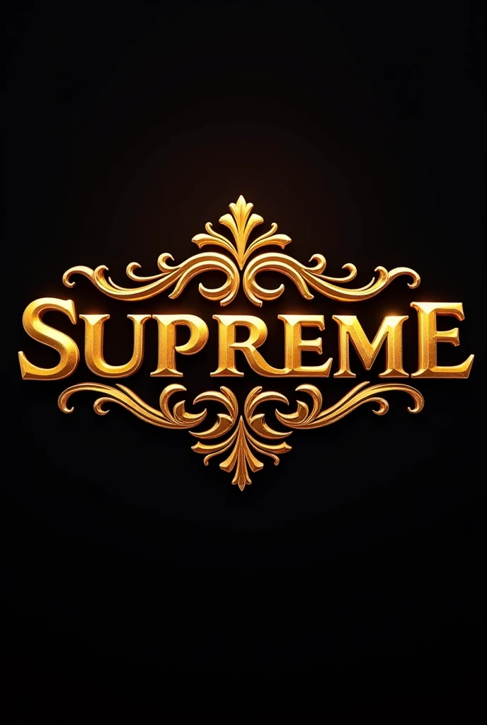 Create a logo written Supreme Gold