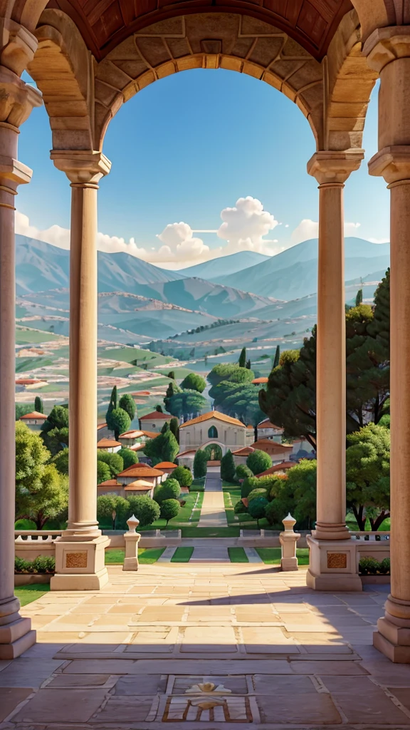 Background The mountains and valleys of Izmir are green and vibrant in summer. Flowers of various colours are blooming on the mountains. In the background, a sparkling golden sun shines in the sky. The sun's rays are spreading around the mountains like a string. On the mountain peaks there is an impression of enemies fleeing fast, like a gust of wind.
Text:
At the top, in a large and elegant font, the following words are written:
‘Flowers bloom on the mountains of Izmir’
‘The golden sun is shining there’
‘Corrupt enemies flee like the wind’
At the bottom, in a more prominent and stronger font, are the words:
‘Long live Mustafa Kemal Pasha’
‘Your name will be inscribed on the jewel stone’
Other Details:
‘Hurrah Mustafa Kemal Pasha, hurrah’ may be surrounded by a frame decorated in red and white, the national colours of Turkey, and detailed to create an air of pride and honour.
In the background, there could be a faint shadow or symbol of the Turkish flag, to emphasise the national and historical meaning of the anthem.