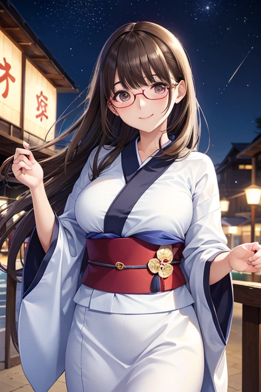 anegasaki nene、Shiny brown hair,  (Beautiful brown eyes、Sparkling eyes, Fine grain)、smile、Ultra-detailed eyes、Very detailed顔, Very detailed目,



masterpiece、High resolution、High resolution、movieのような写真, 
One person,  At the Beach, Fireworks in the night sky, 
ftb, Long Hair, Side Lock, Large Breasts, Glasses, 
kimono, yukata,,
35mm Photography, movie, Bokeh, Professional, 4K, Very detailed,