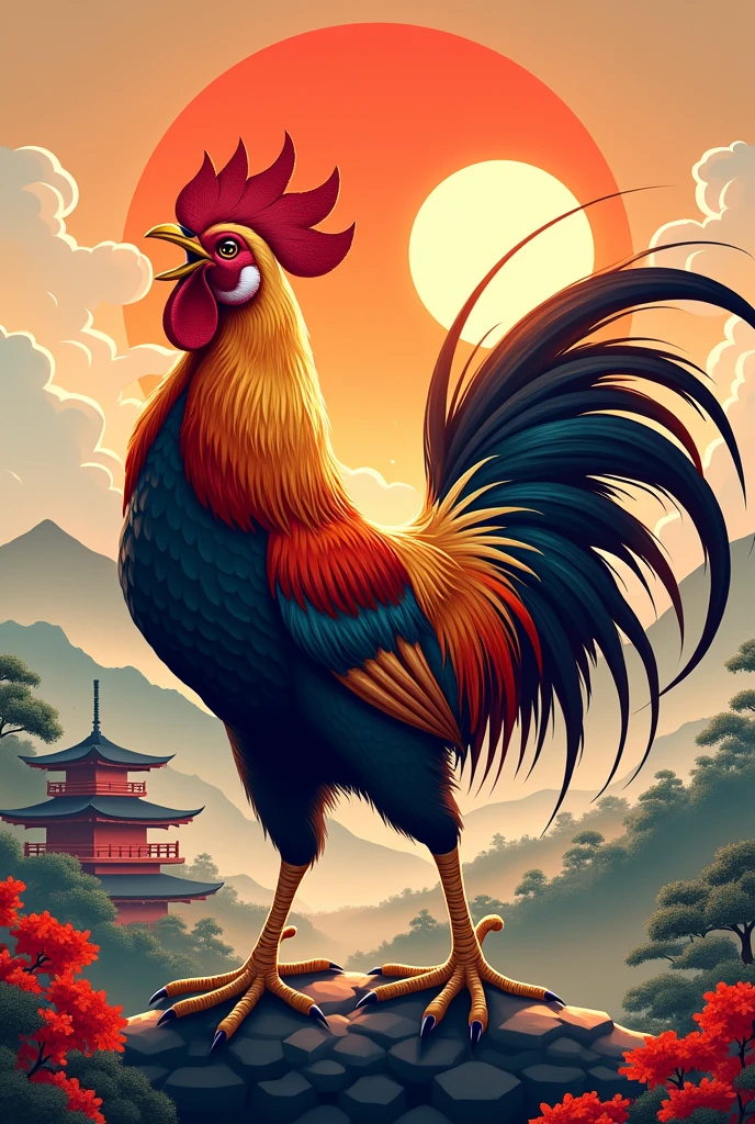 Japanese Exploding Rooster
