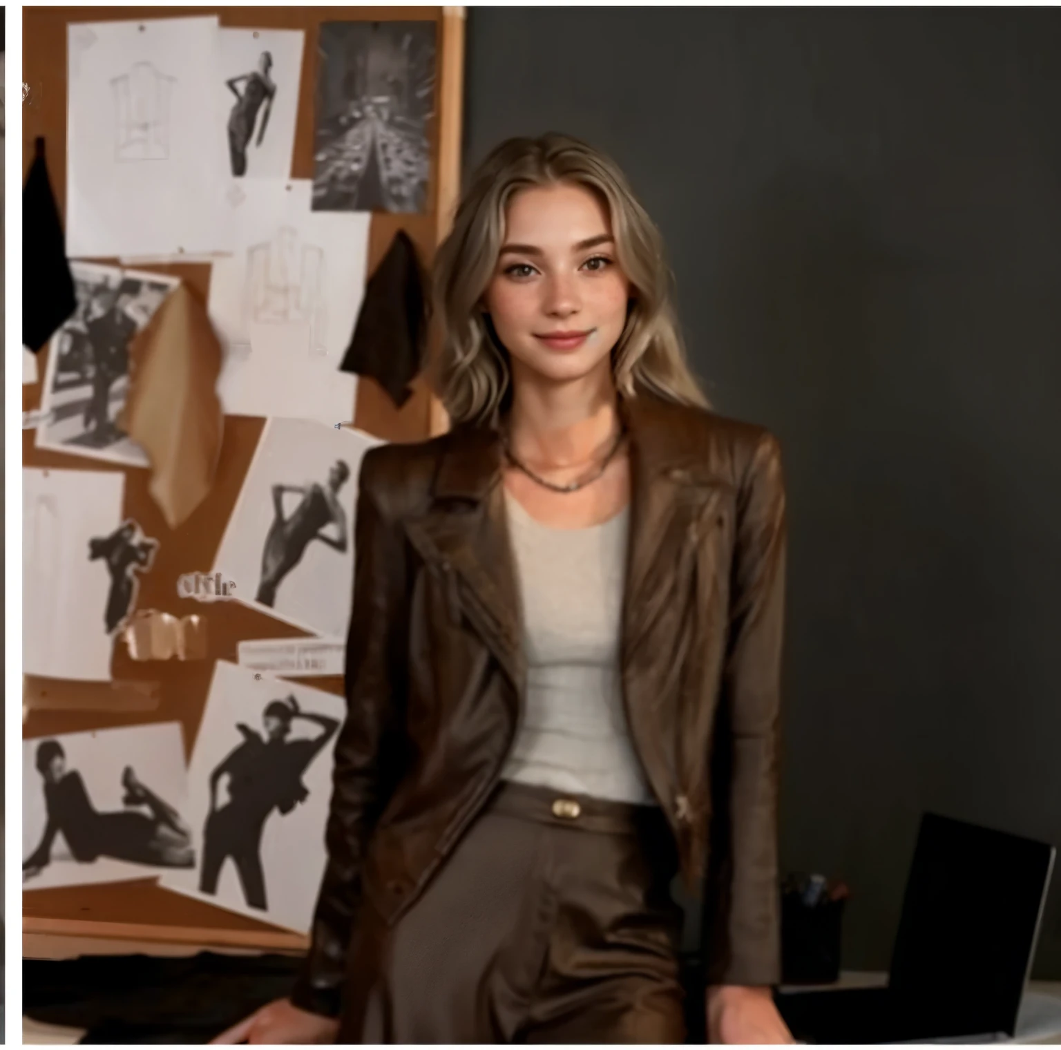 Face of a woman, americana, age 25, pale skin and freckles, grey-eyed, delicate nose, soft and delicate lips, Long Wavy Gray Blonde Hair, Sweet smile, cabelo solto e cheio