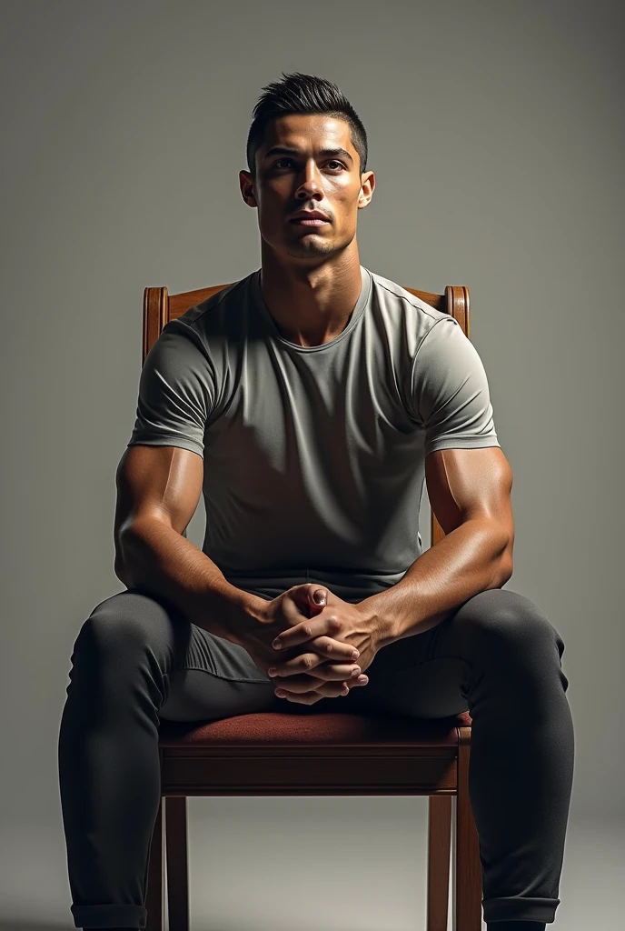 Cristiano Ronaldo seat on chair