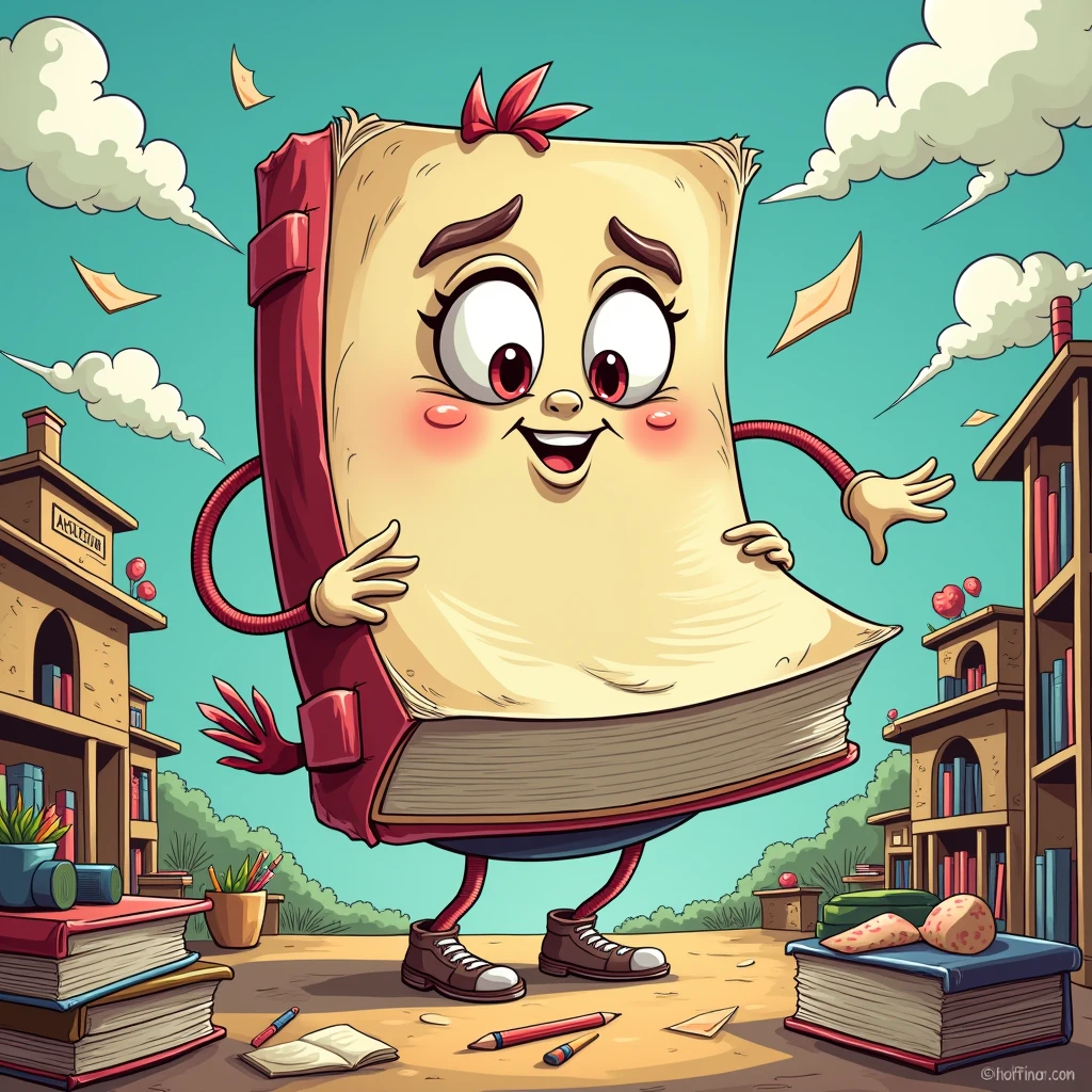 very long deadline, book, yearbook, cartoon