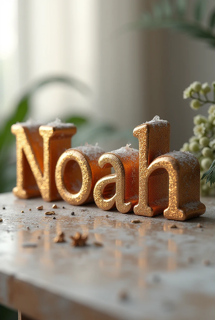 Create a new layer and select the Text tool (T). Enter text "Noah" and choose a nice font, luxury from available font list. Adjust size, letter spacing and font to match the packaging design. Sử dụng các công cụ Style và Effects để thêm màu sắc, shadows or decorative effects if required. Save the design in a format suitable for use on product packaging.