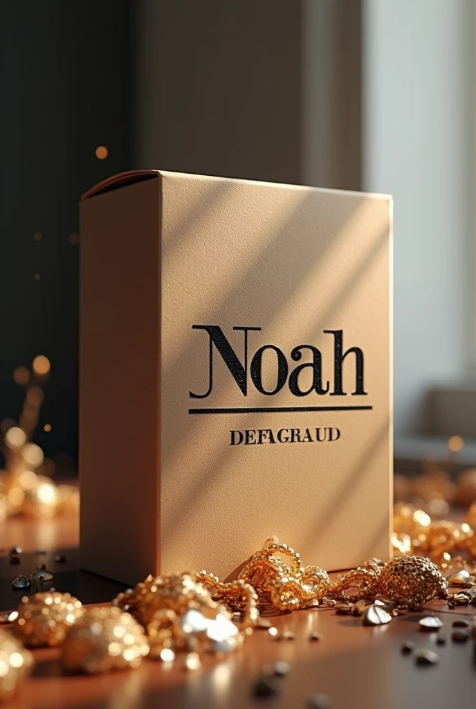 Create a new layer and select the Text tool (T). Enter text "Noah" and choose a nice font, luxury from available font list. Adjust size, letter spacing and font to match the packaging design. Sử dụng các công cụ Style và Effects để thêm màu sắc, shadows or decorative effects if required. Save the design in a format suitable for use on product packaging.