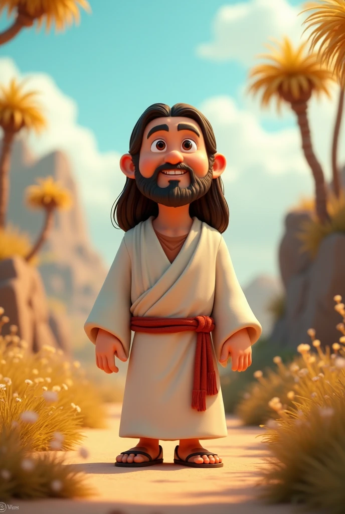 Create a 3D Jesus Cartoon Story