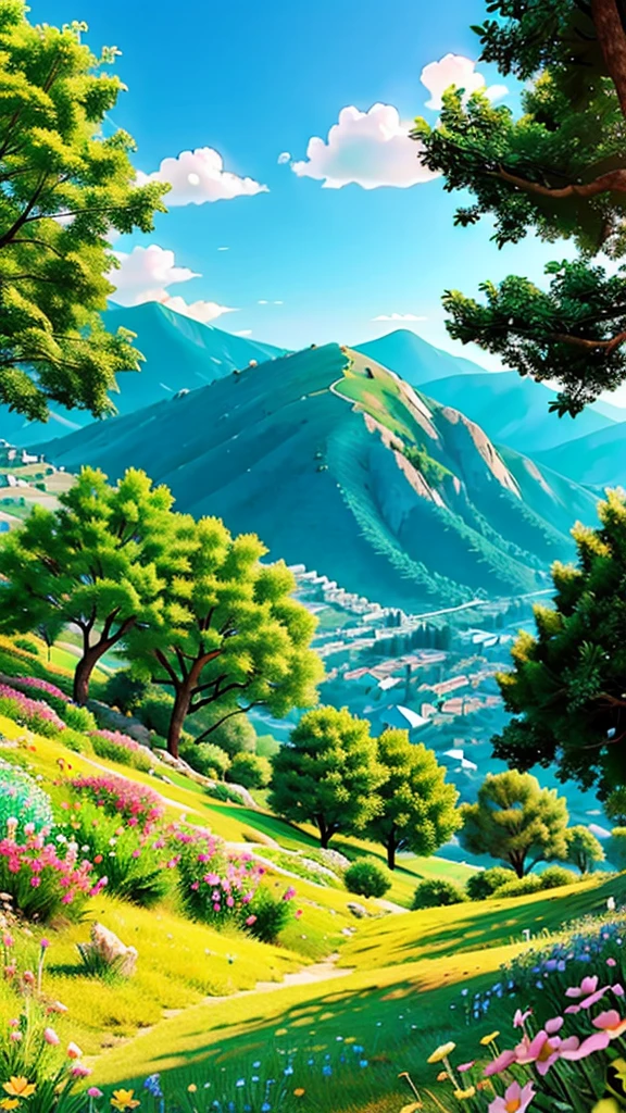 The mountains and valleys of Izmir are green and lively in summer. Flowers of various colours bloom on the mountains. 