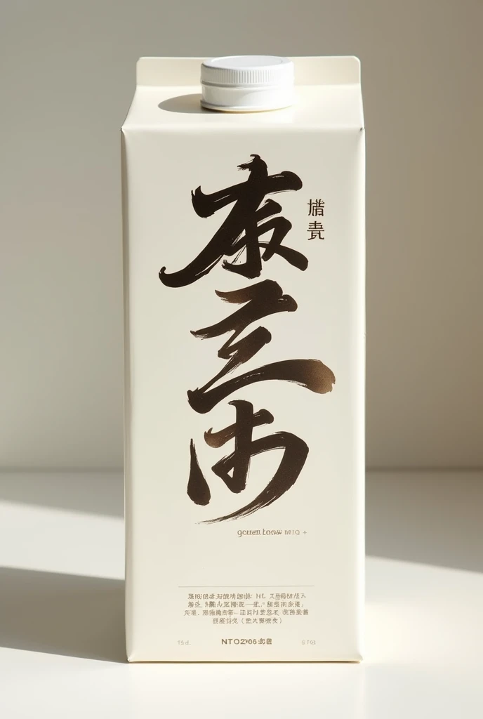 Create a new layer and select the Text tool (T). Enter text "Good Noah" in Japanese and choose a nice font, luxury from available font list. Adjust size, letter spacing and font to match the packaging design. Sử dụng các công cụ Style và Effects để thêm màu sắc, shadows or decorative effects if required. Save the design in a format suitable for use on milk cans
