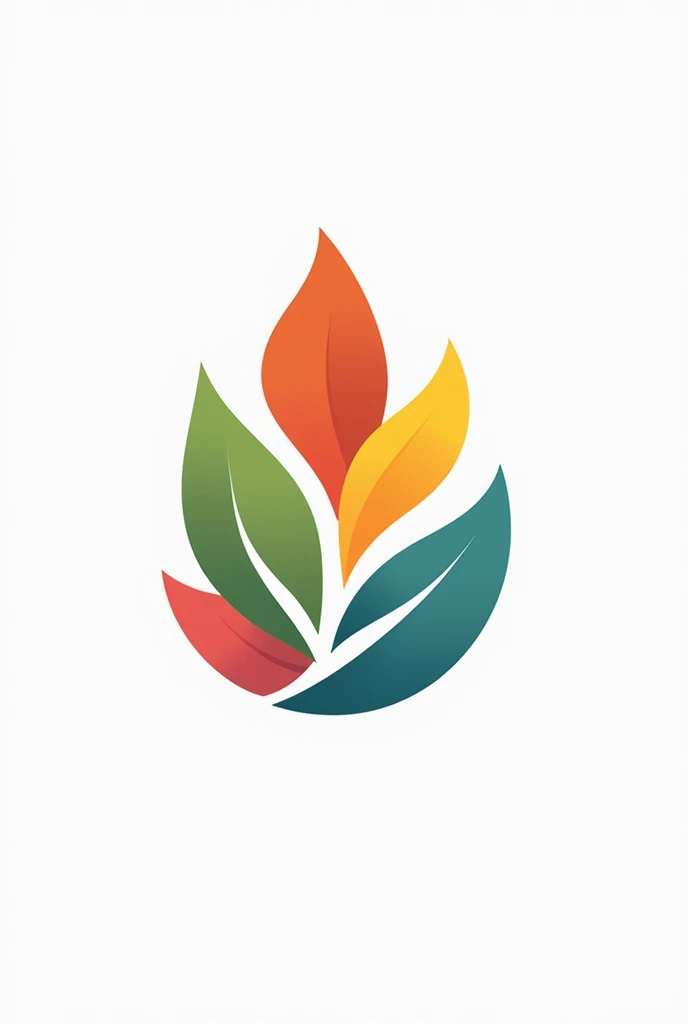 A logo for a nutritionist named MG with bright colors, besides being very sophisticated