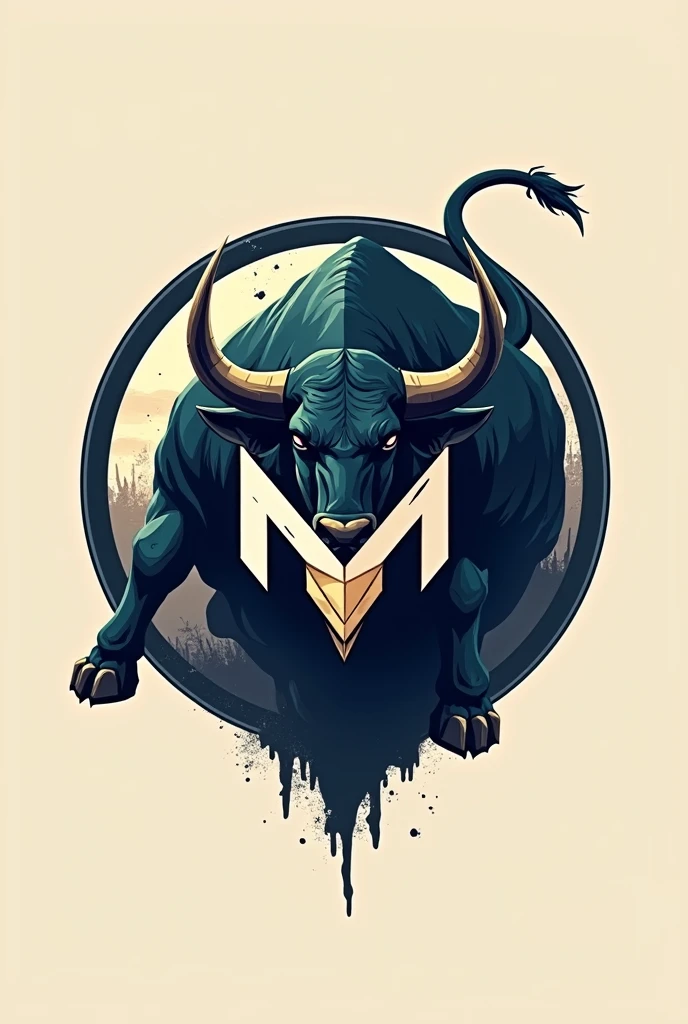Believe me the logo of the Matic cryptocurrency with a bull circling the logo