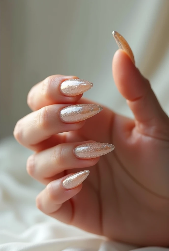 Long beautiful fingernails