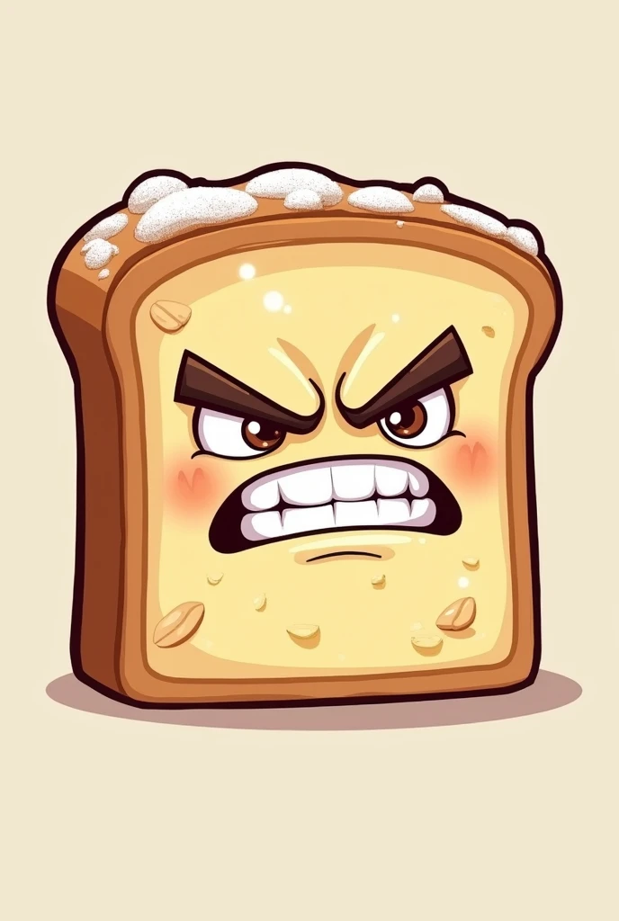 Twitch emoticon almond cake slice angry