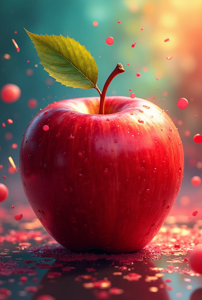 For kids about rainbow colour
Red, red, the apple’s so sweet,
With a pop beat, it’s a tasty treat.