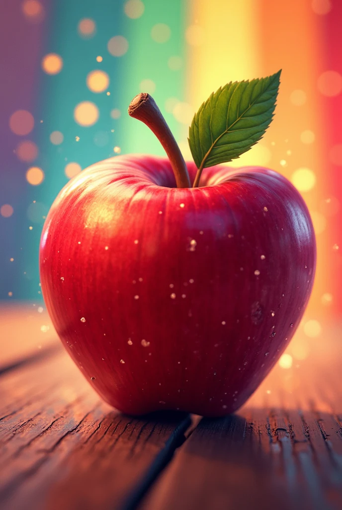 For kids about rainbow colour
Red, red, the apple’s so sweet,
With a pop beat, it’s a tasty treat.