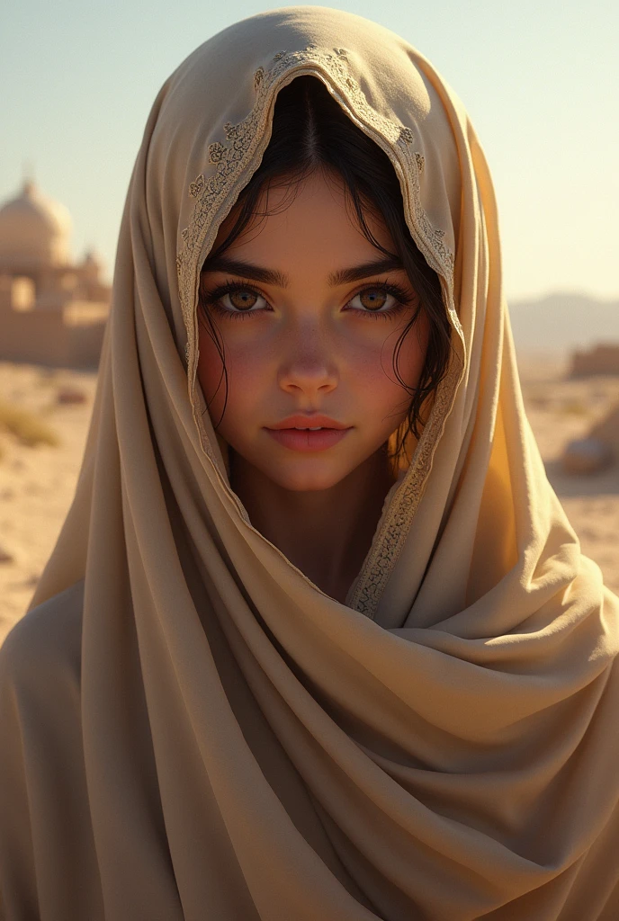 Arabian girl hijab and face hijab from basre