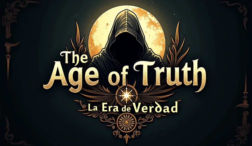 Logo, conspiracy and stories channel called The Age of Truth in Spanish